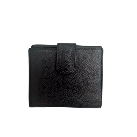 CHANEL Black Caviar Calfskin Bifold Snap Closure Wallet - Picture 4 of 9
